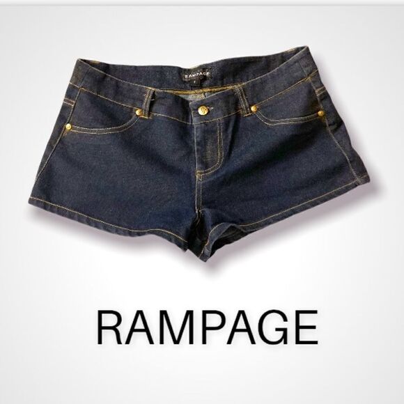 𝅺: : RAMPAGE Low Rise “Shimmer” Denim Shorts : : - Picture 1 of 12